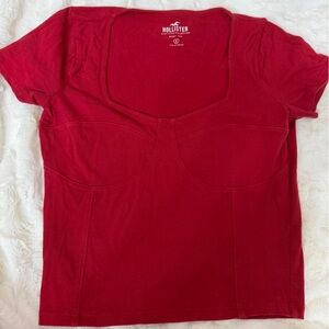 Hollister Vibrant Red Baby Tee
